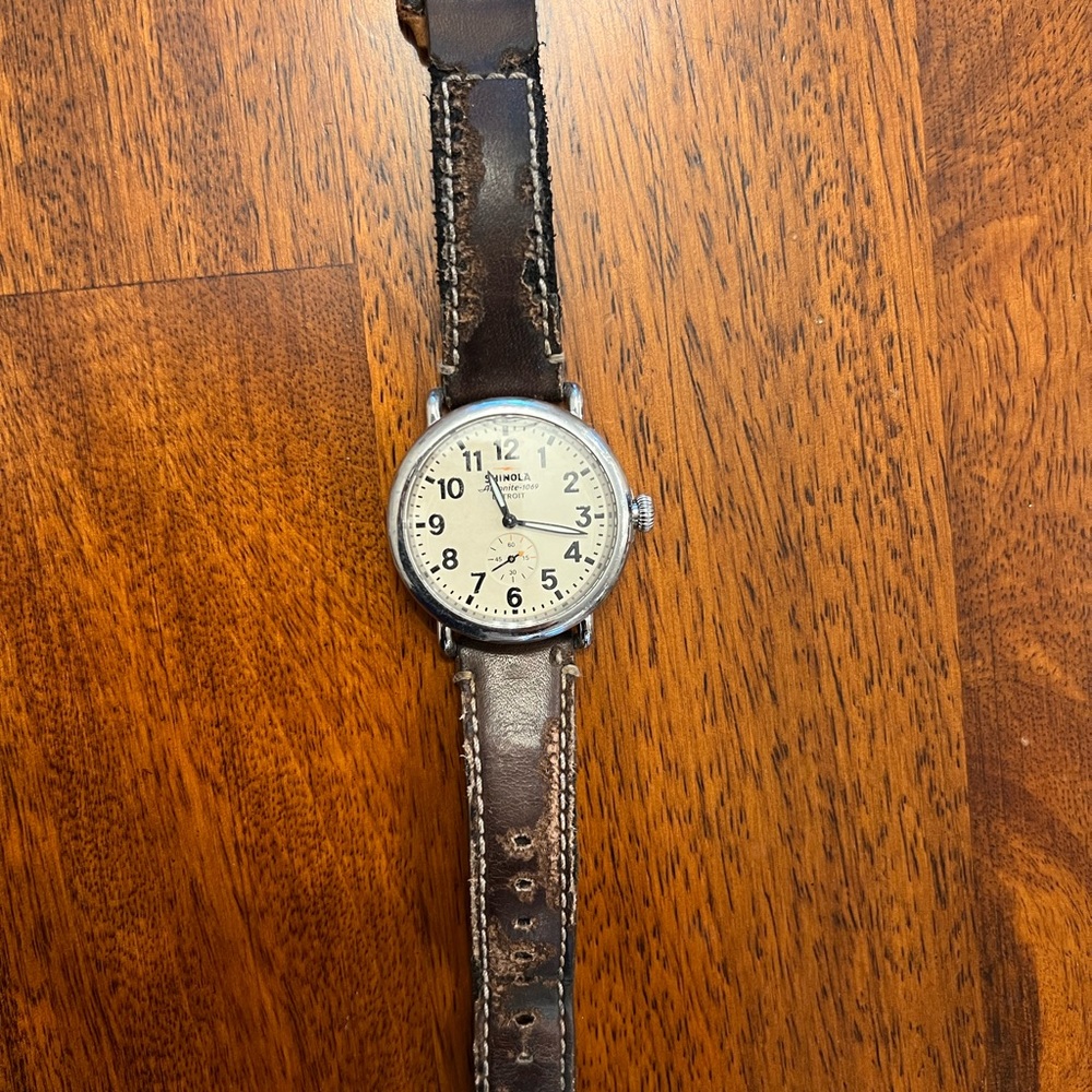 Shinola watch , needs band replaced $320 or best offer!